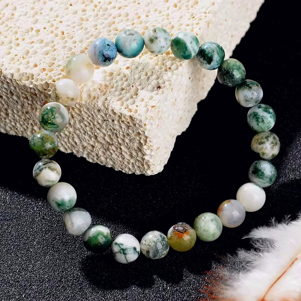 Natural Stone Symbolic Beaded Bracelet Women Men Anxiety Relief Protection Money Spiritual Inner Self-Love Jewellery - Manifestation Mindset
