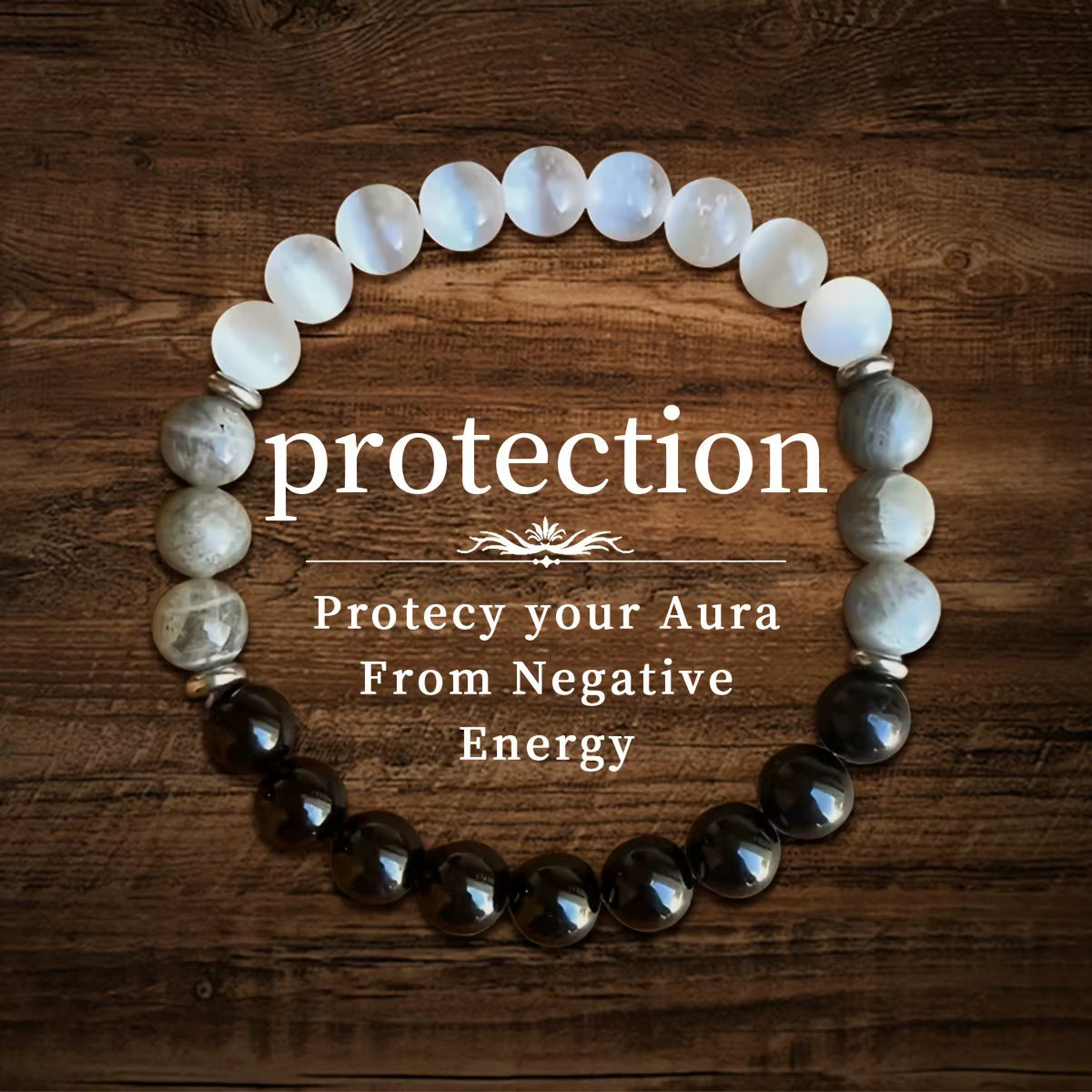 Natural Stone Symbolic Beaded Bracelet Women Men Anxiety Relief Protection Money Spiritual Inner Self-Love Jewellery - Manifestation Mindset