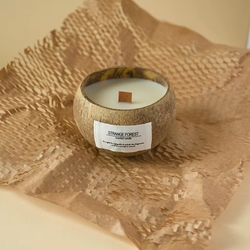 Coconut Shell Aromatherapy Candle Essential Oil Fragrance Premium Plant Wax Fragrance Home Companion - Manifestation Mindset